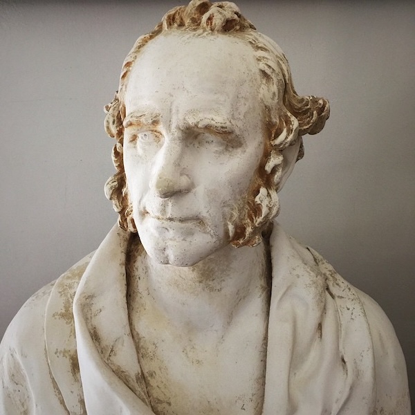 Bust of Sam Houston by sculptor Elisbet Ney, dated 1899.